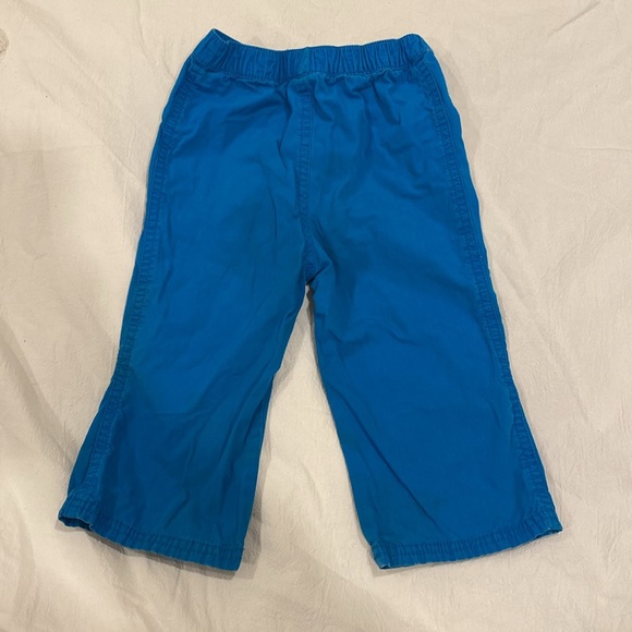 Blue khaki pants with flower detail and cute pockets - Picture 4 of 4